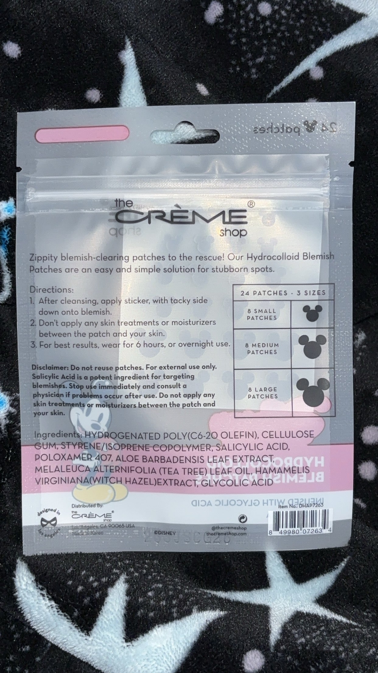 Disney "Mickey" - Hydrocolloid Blemish Patches