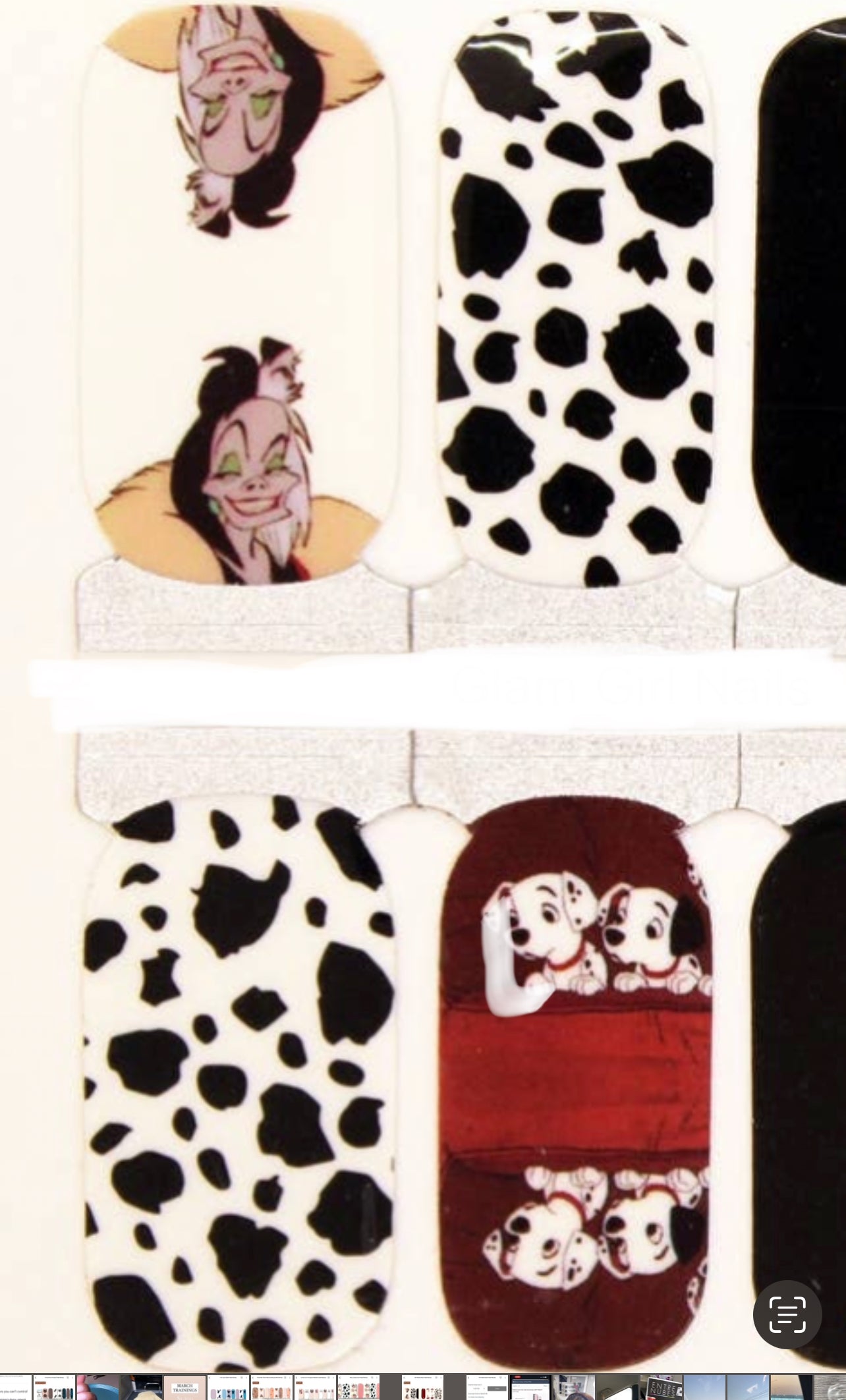 101 Dalmatian Nail Foil