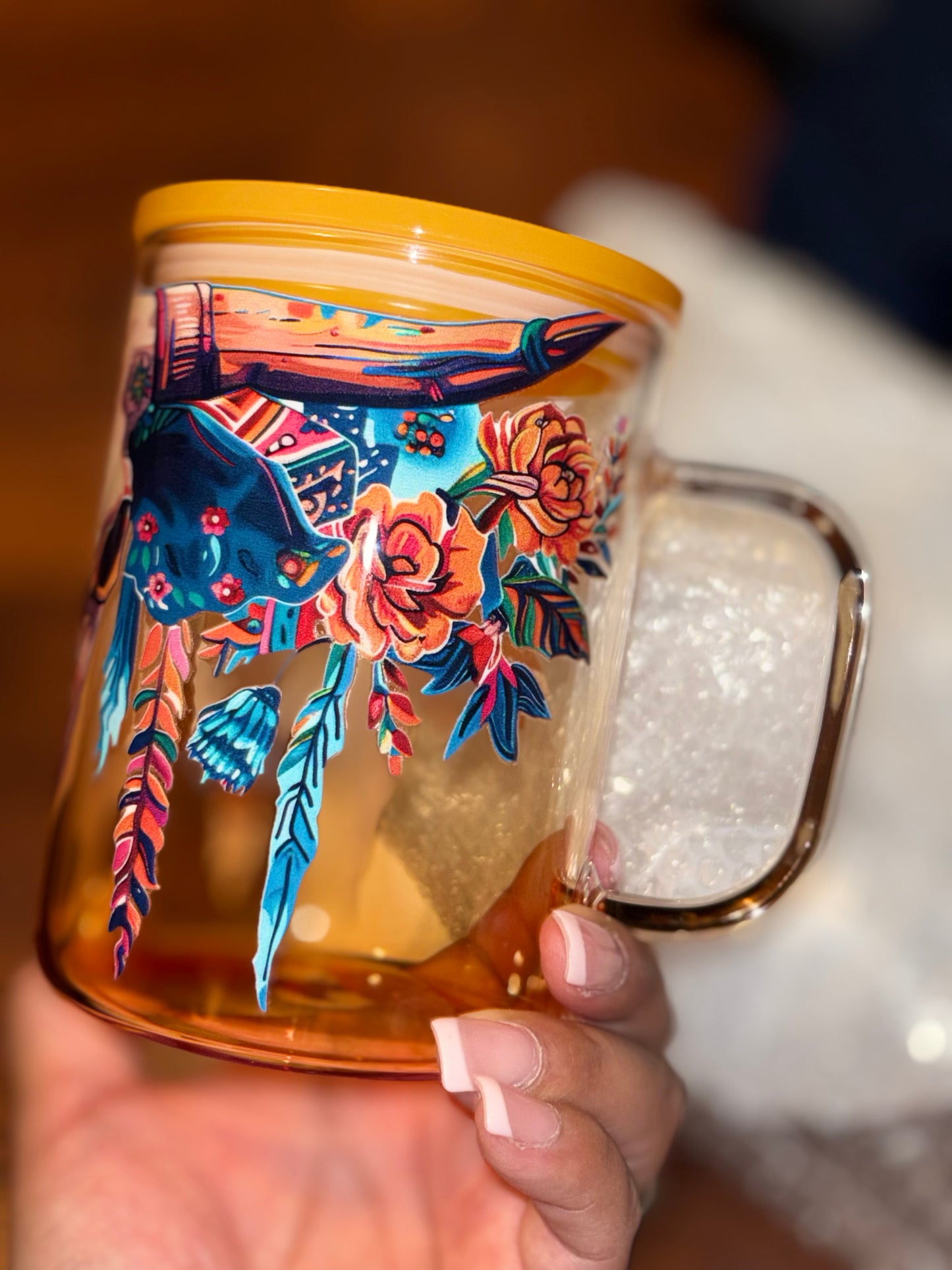 Western Skull Mug