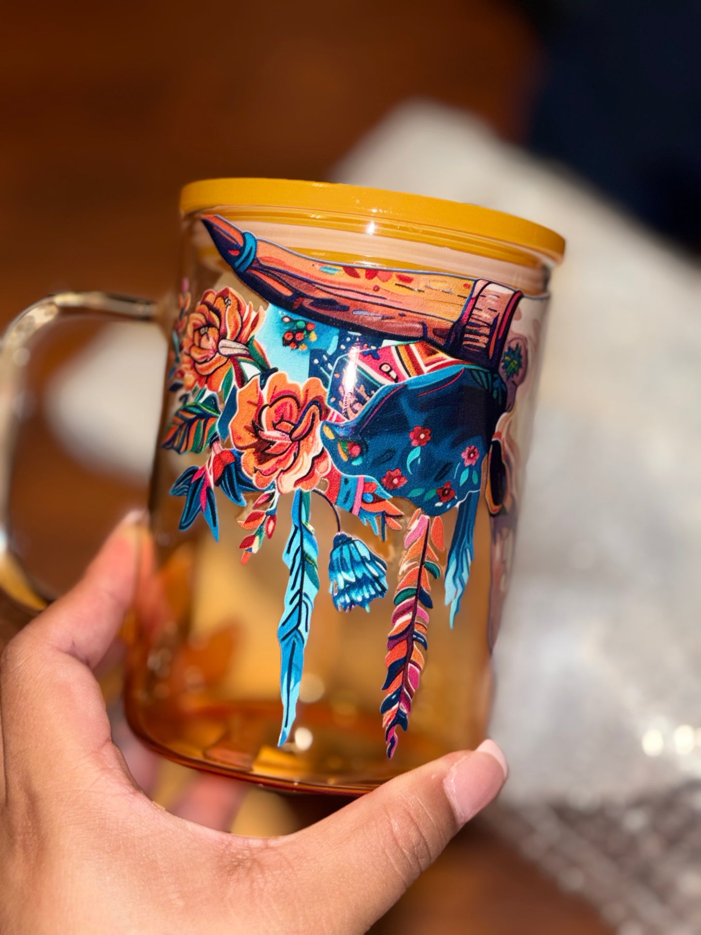 Western Skull Mug